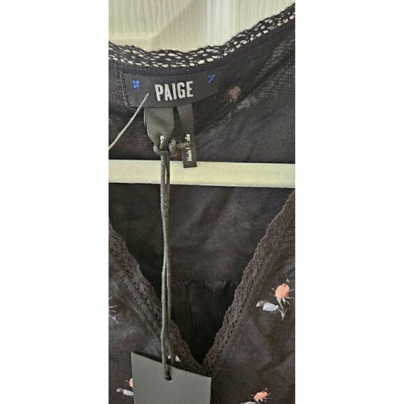 Paige Serrano Floral Dress Black NWT. Size S. Retail- $250 - Picture 3 of 8